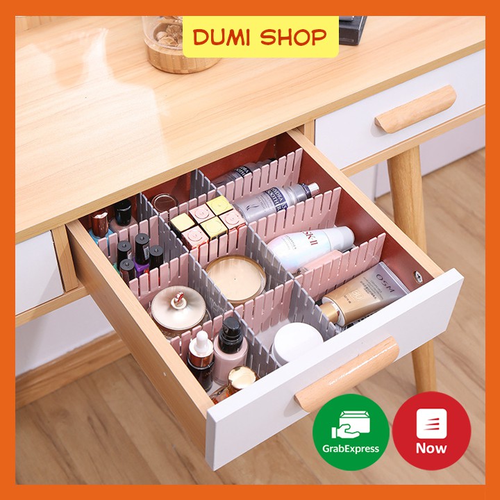 Set 4 Thanh Chia Ngăn Tủ Bằng Nhựa Tiện Dụng GIAO MÀU NGẪU NHIÊN - Dumi Shop