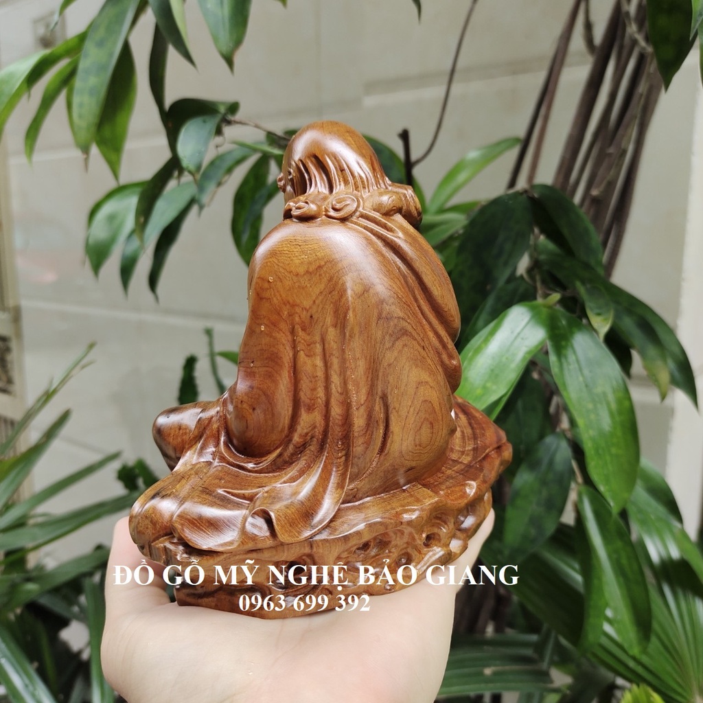 Tượng phật đạt ma sư tổ bằng gỗ bách thơm