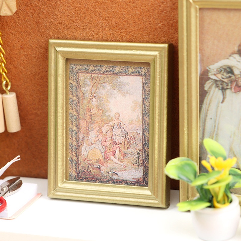 Bộ Khung Tranh Vẽ Hình Búp Bê Thu Nhỏ 1 / 12