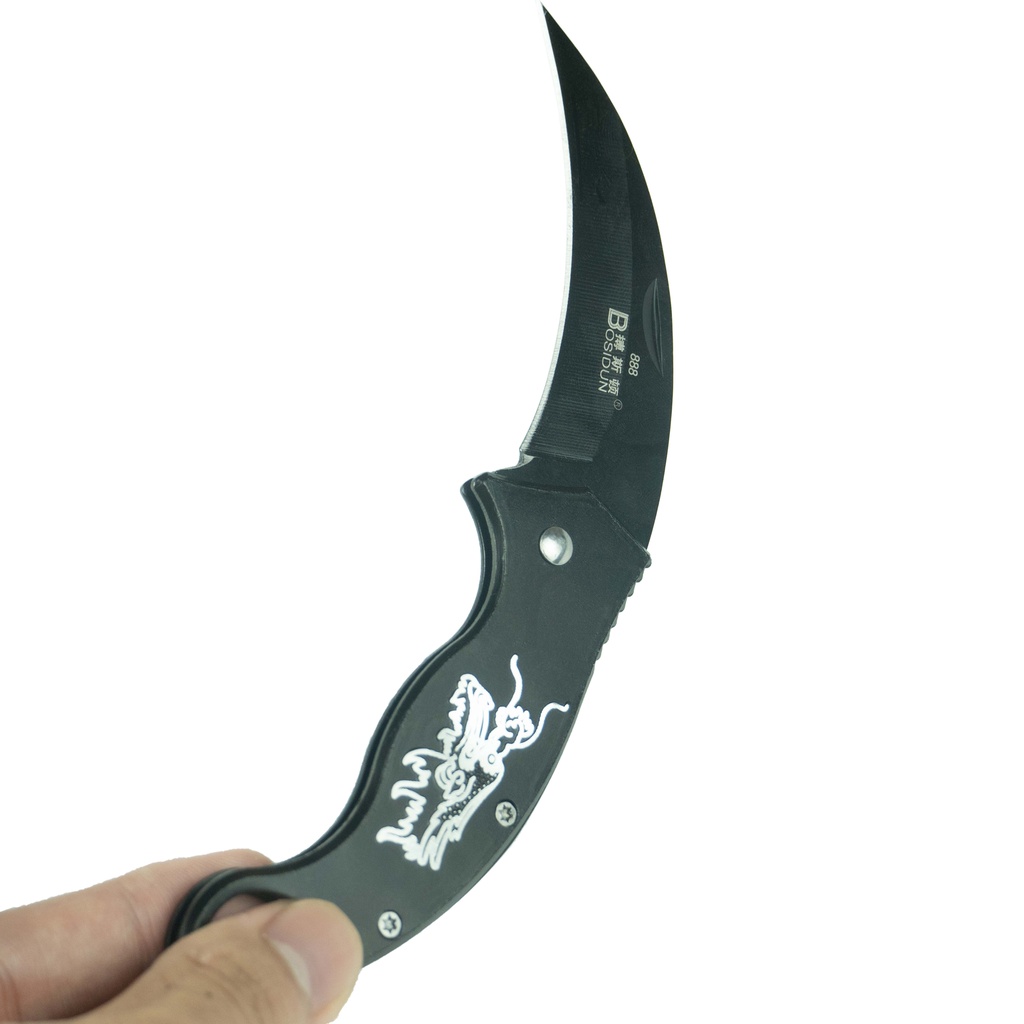 Dao Gấp Gọt Hoa Quả Karambit, Chống Gỉ Sét, Phụ kiện văn phòng phẩm, Đi Dã Ngoại Cực Tốt