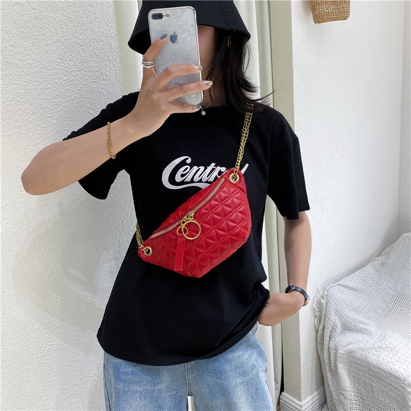 Túi Đeo Chéo JASMIN NOIR Bằng Da PU Có Dây Kéo Thời Trang Cho Nữ