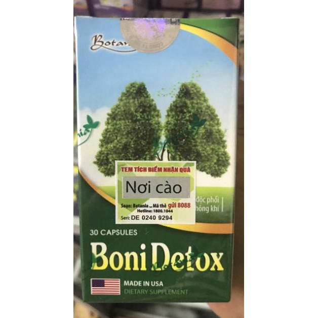 BoniDetox- Giúp Giải Độc Phổi, Phòng Ngừu Ung Thư Thổi