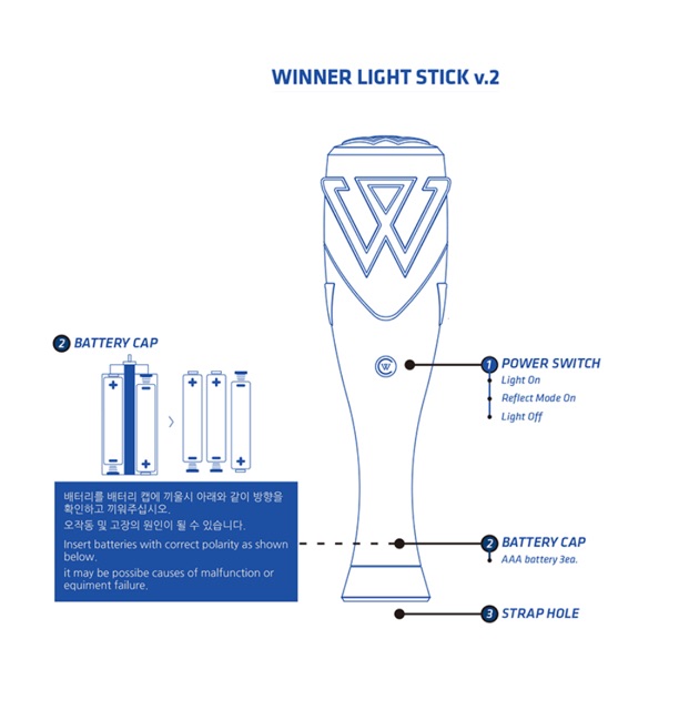 WINNER | LIGHTSTICK (Ver 2) - Gậy cổ vũ