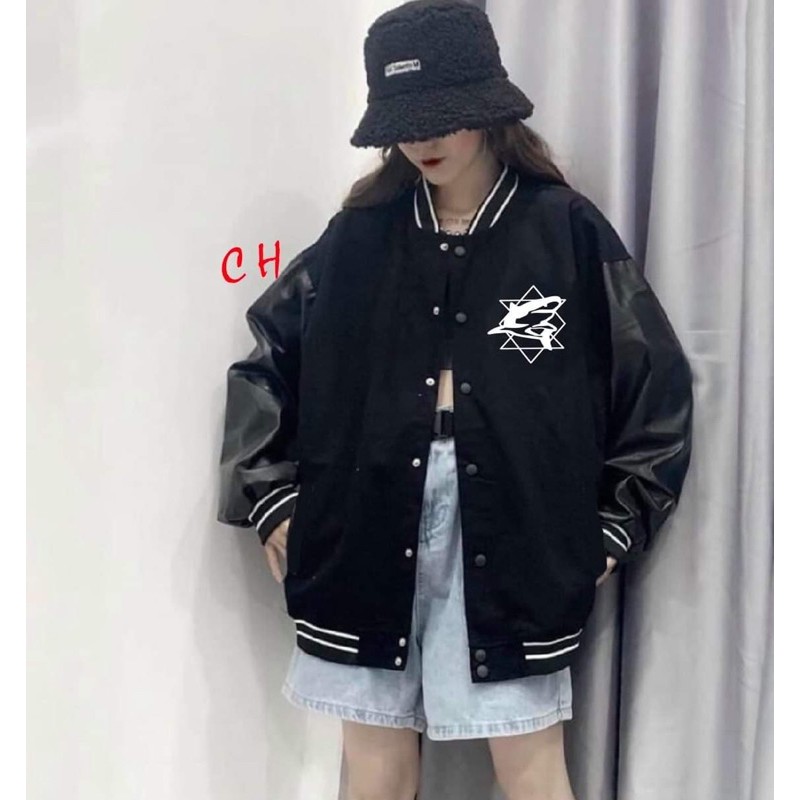 Áo bomber tay bóng cá mập phan quang CON977