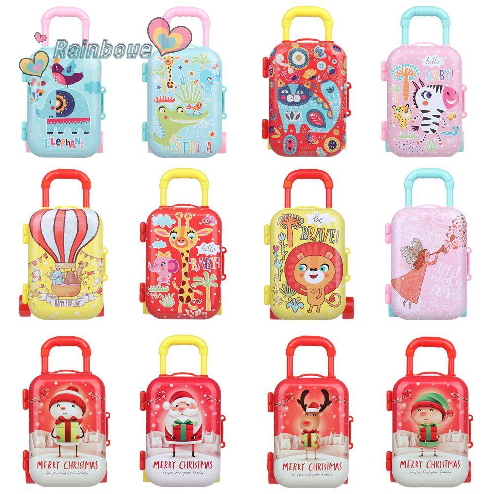 Vali đựng kẹo mini trang trí nhà búp bê họa tiết hoạt hình dễ thương