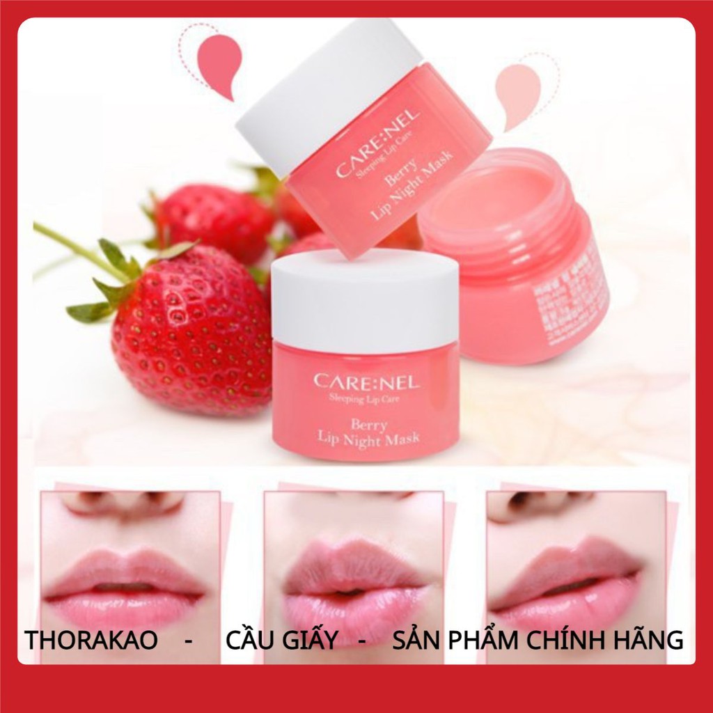 Mặt nạ ủ môi Care:nel Lip Sleeping Mask mini mẫu mới