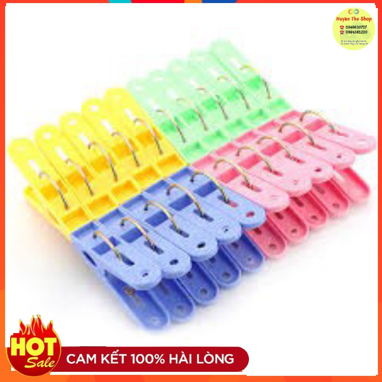 VỈ 20 CHIẾC KẸP QUẦN ÁO NHỰA TO LOẠI ĐẸP