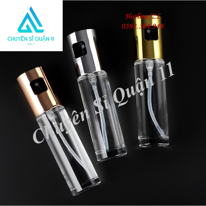 Bình xịt dầu ăn phun sương chai thủy tinh cao cấp 100ml cho nồi chiên không dầu , dùng cho đồ nướng, salad GD548-XitDau