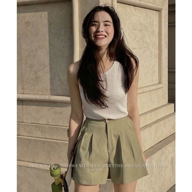 [NEW]QUẦN SOOC VẢI ỐNG RỘNG XẾP LI CHUN LƯNG STYLE ULZZANG | BigBuy360 - bigbuy360.vn