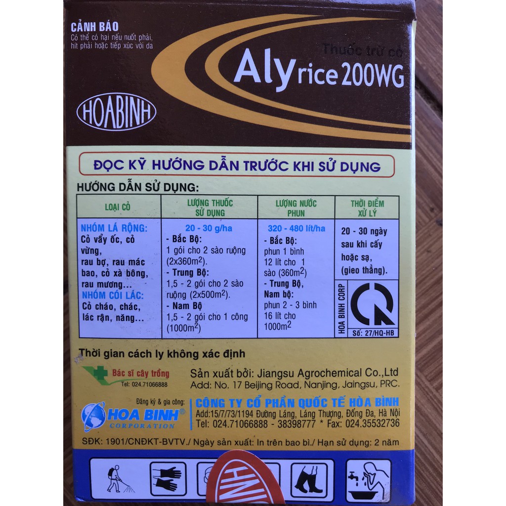 Combo 2 gói Thuốc diệt cỏ 2 lá mầm: cỏ trai, cỏ lác, cỏ mần trầu, cỏ mương, cỏ vảy ốc, cỏ vừng....