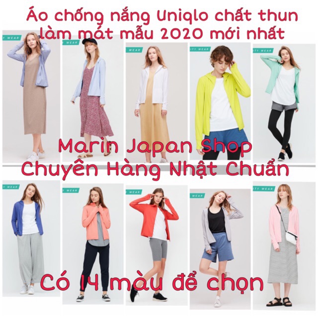 (AUTH,CHUẨN NHẬT) Áo chống nắng Uniqlo Chất vải làm mát Airism Nhật Bản