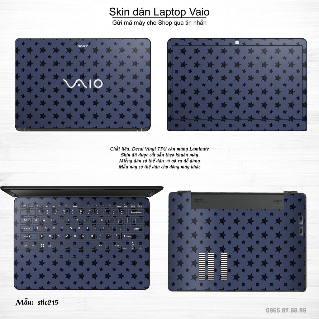 Skin dán Laptop Sony Vaio in hình Hoa văn sticker nhiều mẫu 35 (inbox mã máy cho Shop)