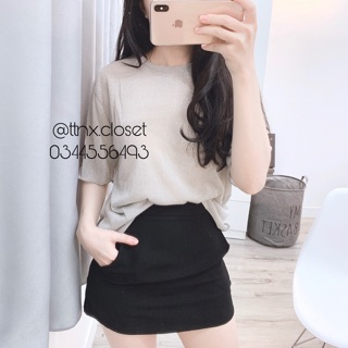 Áo pull nhũ dáng rộng siêu xinh