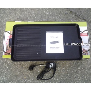 Bảo Hành 12Tháng Bếp nướng vỉ nướng điện VN 198 1600W loại to