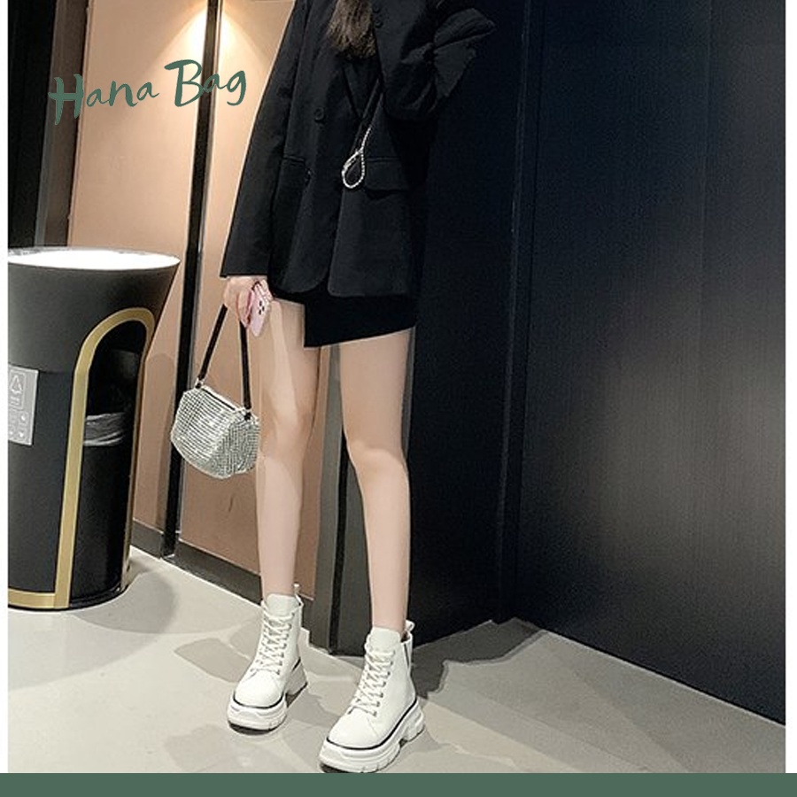 Giày bốt nữ cao cổ Loại 1, có thun 2 bê dễ dàng đi lại có đế cao 3cm | BigBuy360 - bigbuy360.vn