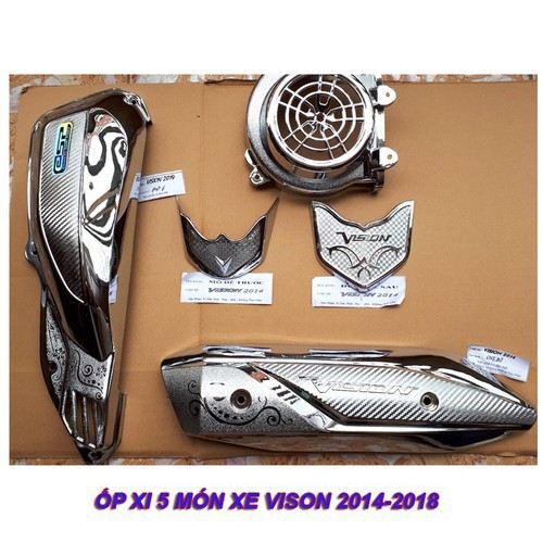 Bộ ốp trang trí Vision 2014-2020 xi mạ crôm 5 món