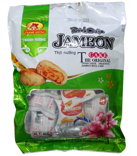 [Mã GROSALE giảm 10% đơn 150K] BÁNH CUỘN JAMBON THỊT NƯỚNG THANH HƯƠNG 400G