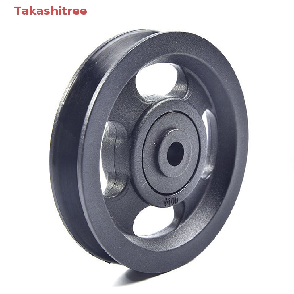 1 Bánh Xe Ròng Rọc 100mm Chất Liệu Abs Màu Đen Chống Mòn Dùng Để Tập Gym