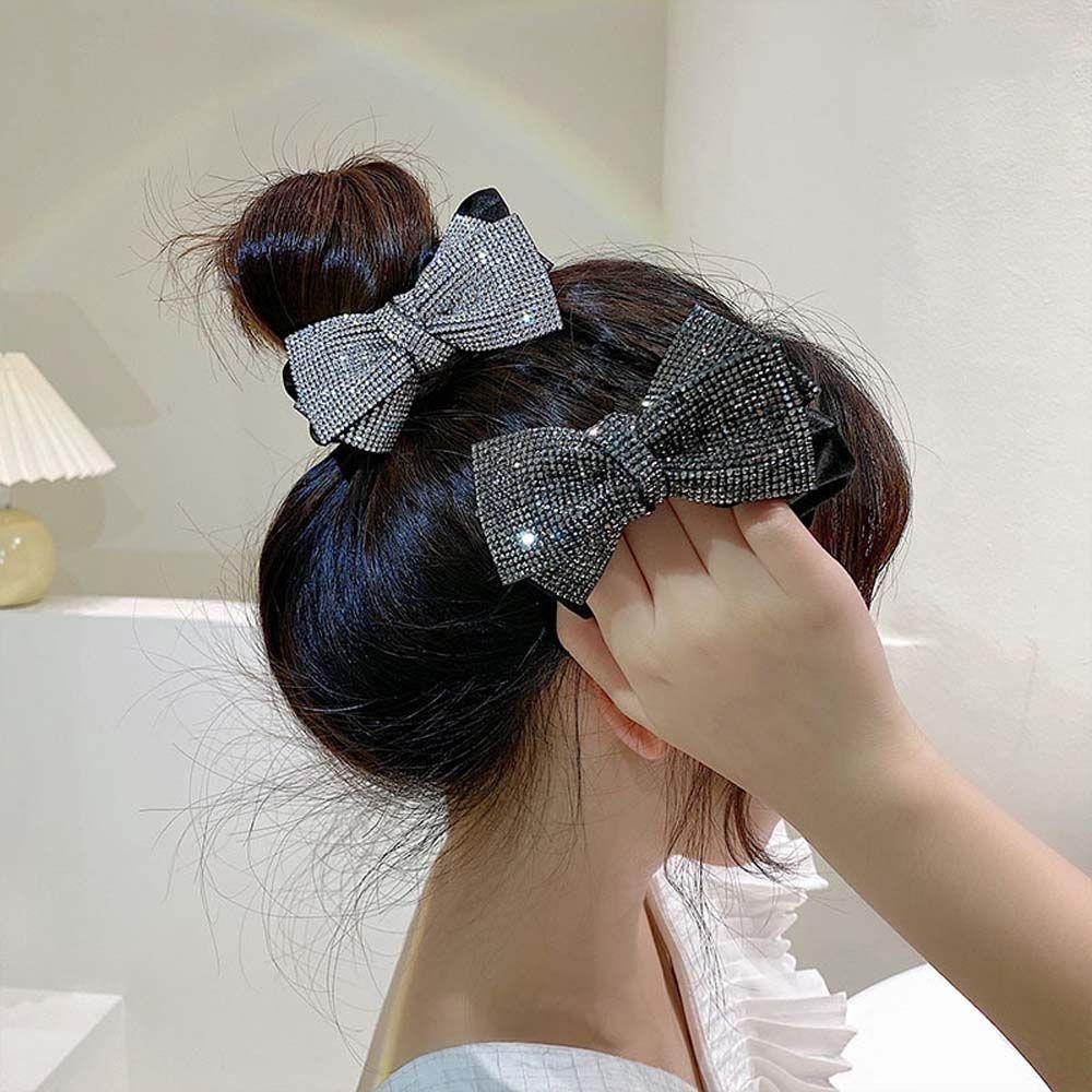 Dây Cột Tóc Cao Su Thắt Nơ Phong Cách Năm Mới Ngọt Ngào|Dây Buộc Tóc Xinh Xắn Cho Nữ