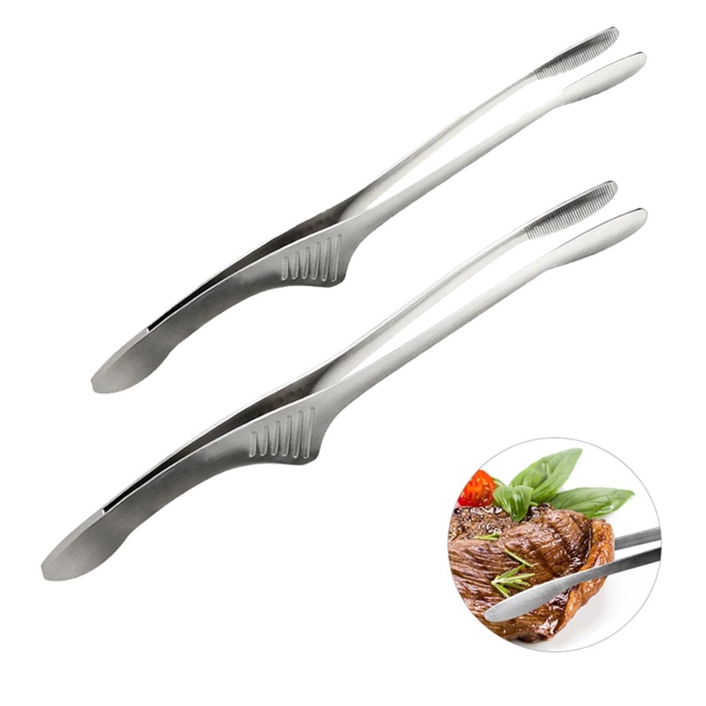 Kẹp Nướng Thịt Bằng Thép Không Gỉ Phong Cách Nhật Hàn