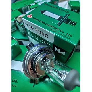 Bóng h4 12v 100w/ 90w. bóng đèn ô tô con ó eagleye nam yung. chuyên các loại bóng halogen giá sỉ