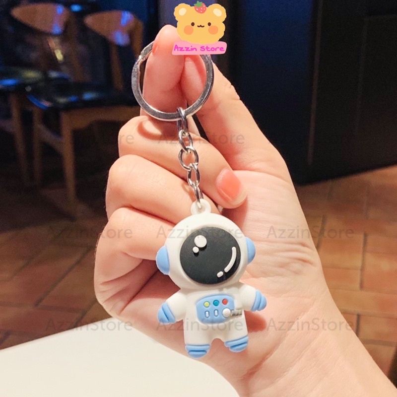 Móc Khoá Phi Hành Gia Xanh Hồng Dễ Thương - Azzin Store