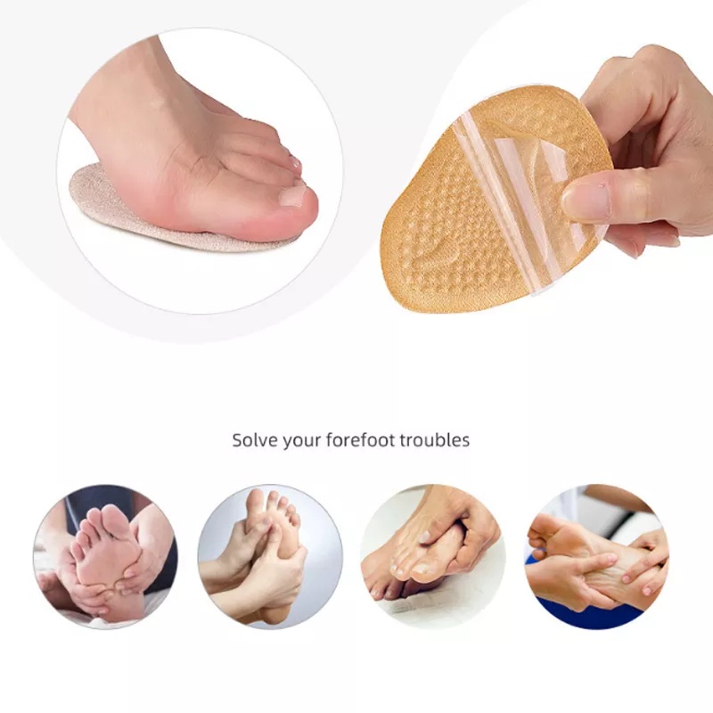 1 Cặp Đệm Lót Bàn Chân Mềm Mại Thoáng Khí Giảm Đau Cho Nữ