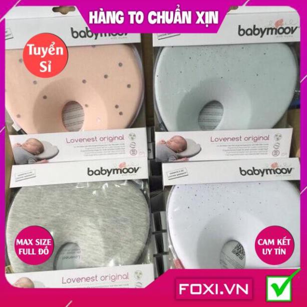 Gối chống bẹt đầu Lovenest Babymoov-Phù hợp với mọi loại giường-nôi-cũi-xe đẩy-Giúp bé ngủ sâu giấc hơn và thoải mái hơn