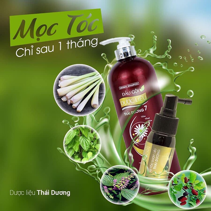 Xịt mọc tóc dược liệu Thái Dương dưỡng tóc và da đầu, kích thích mọc tóc nhanh - Sao Thái Dương