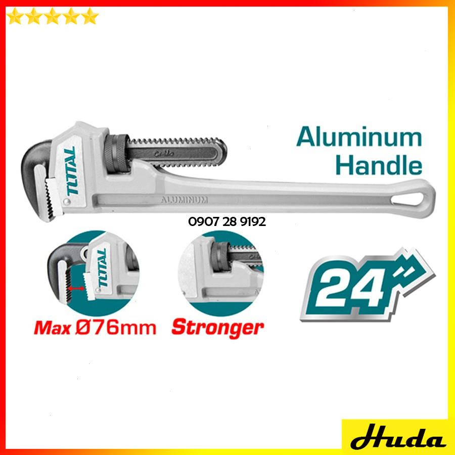 Mỏ lết răng độ kẹp 50mm Total Ingco tay cầm nhôm  siêu cứng  vặn mở bulong đai ốc sửa chữa cơ khí ống nước máy móc 1234