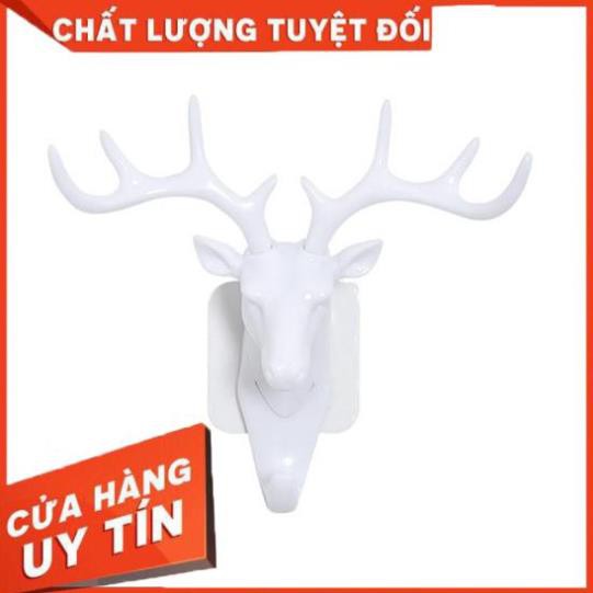 [Hàng loại 1] Móc dán tường hình chịu lực, móc dính tường treo chìa khóa, đồ đạc hình đầu hươu