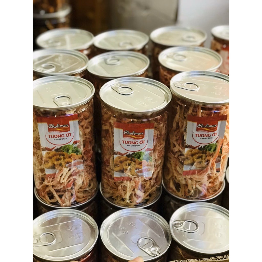 250 Gram Mực hấp dừa xé sợi (hũ pet)