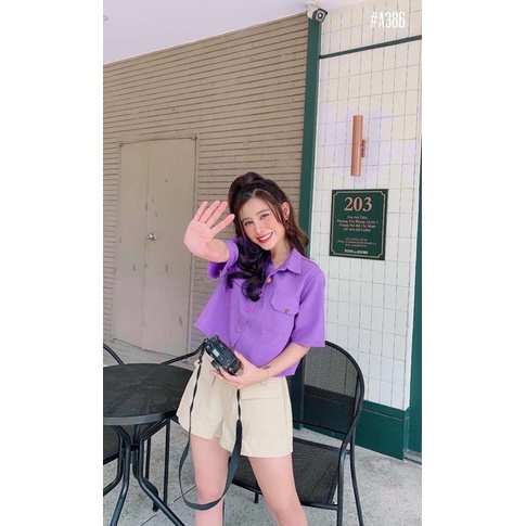 [HÌNH THẬT]  Áo sơ mi from cộc tay rộng hai túi to hot bigsize✔️GIÁ HUỶ DIỆT✔️ (có size )