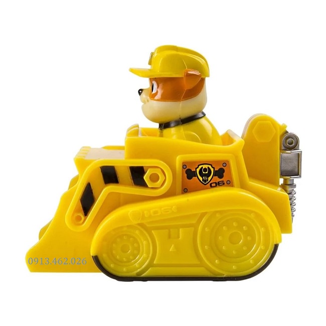 RUBBLE ☘️ Chó cứu hộ lái xe xúc mini màu vàng - Rescue Racer - Những chú chó cứu hộ Paw Patrol