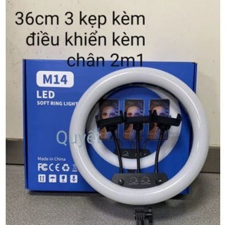BỘ ĐÈN LIVESTREAM 36CM  KÈM 3 KẸP  ĐT( KHÔNG KÈM CHÂN ĐẾ).