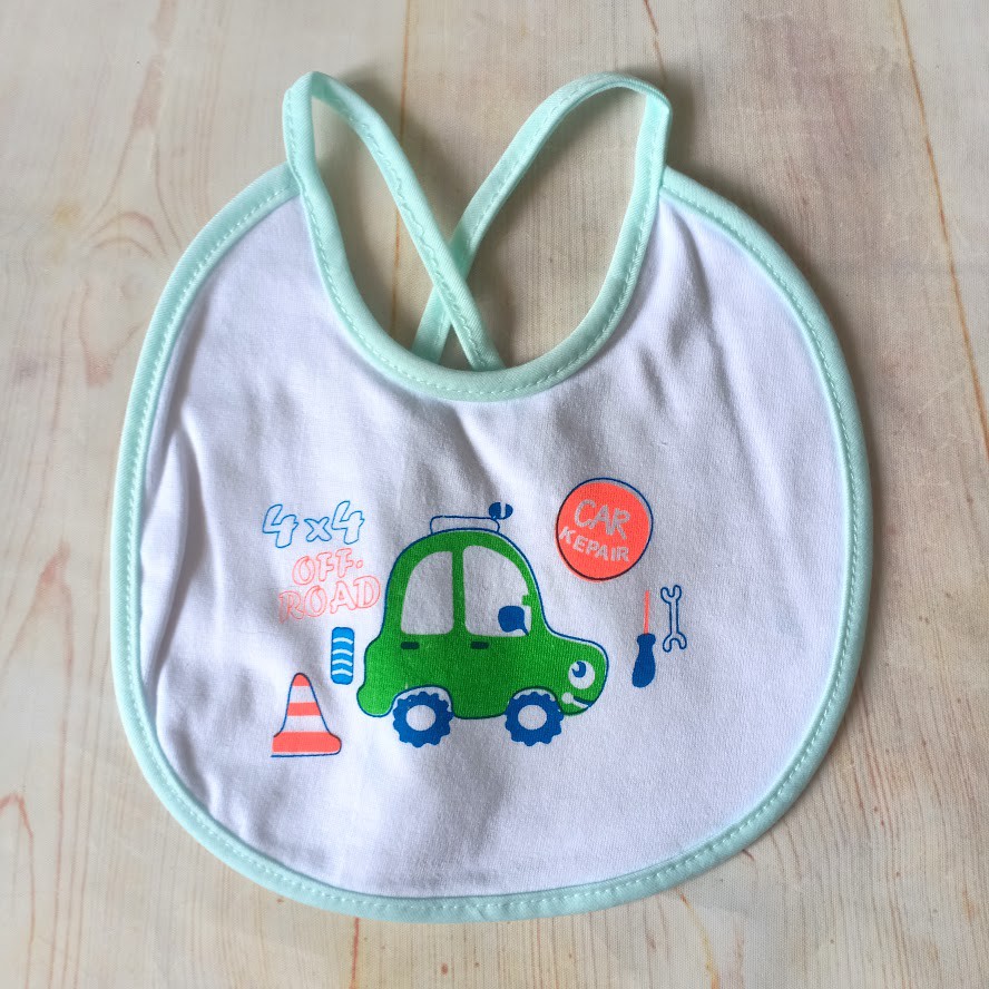 Set 5 Yếm cột dây vải COTTON cho bé sơ sinh