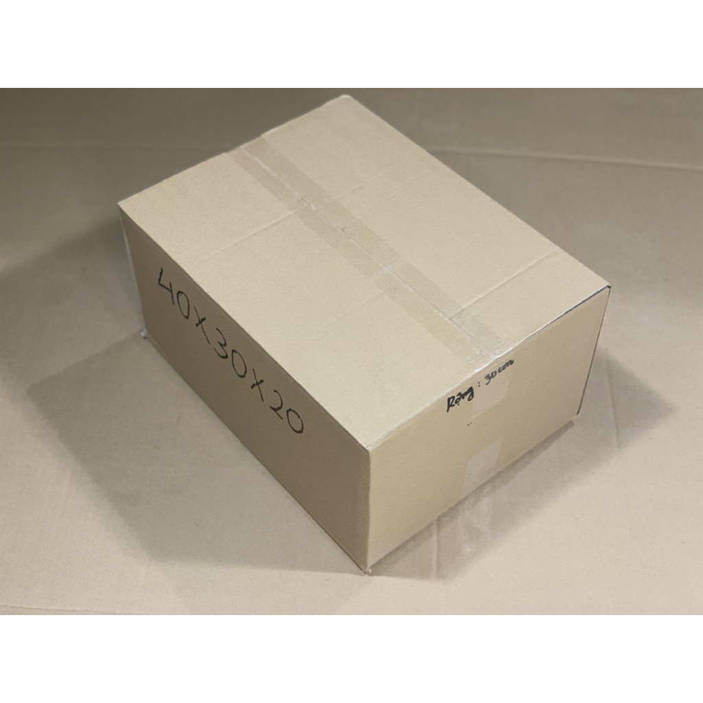 10 hộp carton 5 lớp đóng hàng 40x30x20 HUPUNACARTON thùng giấy gói hàng tiện lợi