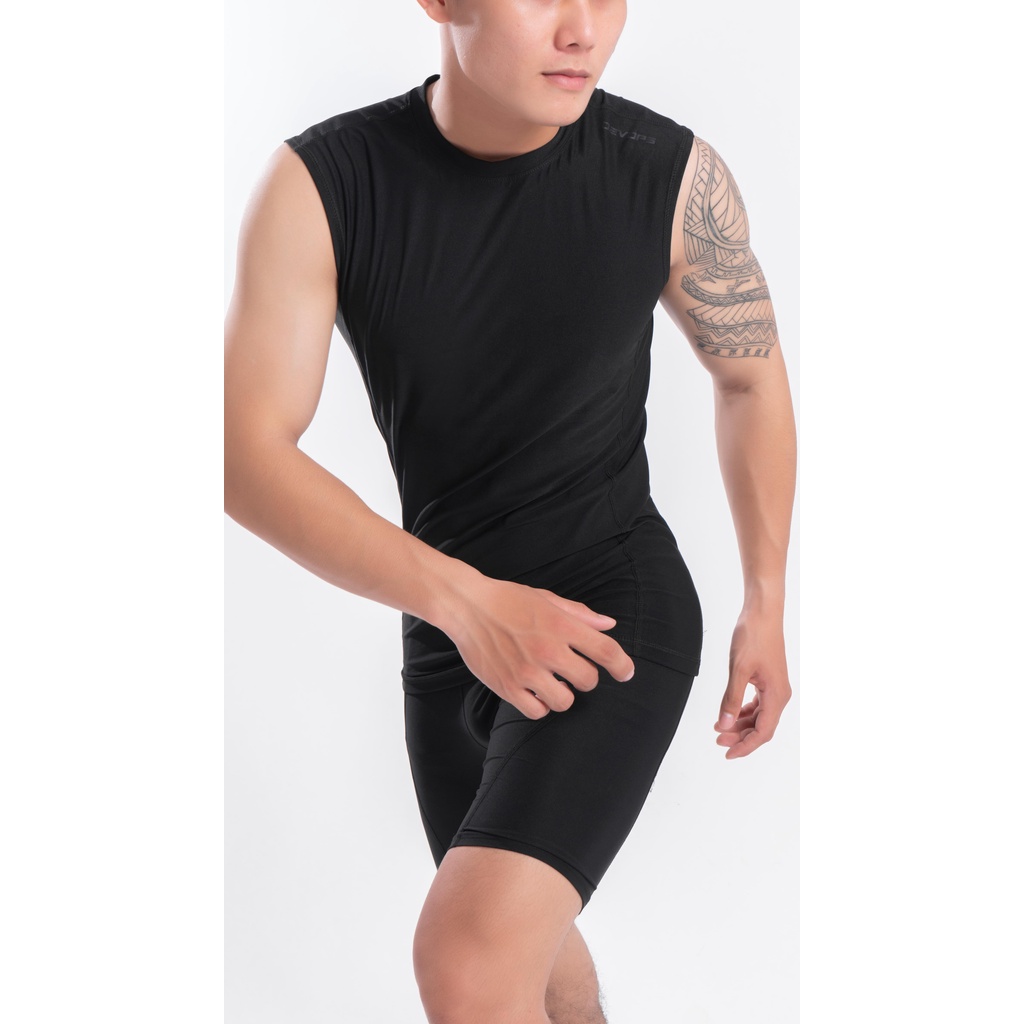 Áo sát nách thể thao nam TSLA DEVOPS form ôm chất thun co giãn thoáng khí thấm hút tốt tập gym Tanktop Workout DEH1027