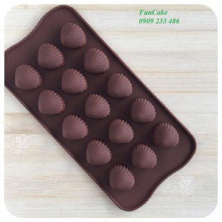 Khuôn silicone 15 vỏ hến