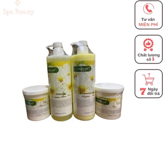 Bộ chăm sóc da cơ bản hoa cúc, bộ 4 chai chính hãng, chăm sóc da spa