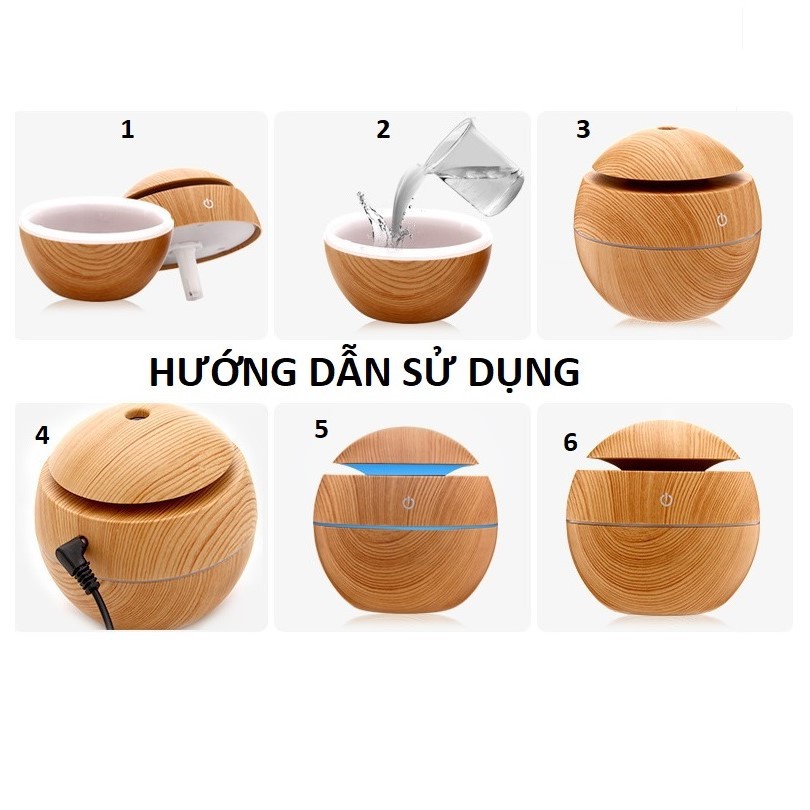 Máy khuếch tán tinh dầu, đèn xông tinh dầu, tạo ẩm gỗ sang chảnh