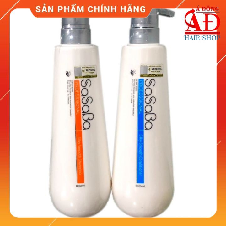 [Chính hãng] Dầu gội xả hoàn hình Sasaba chai bầu cho tóc khô hư tổn 800ml