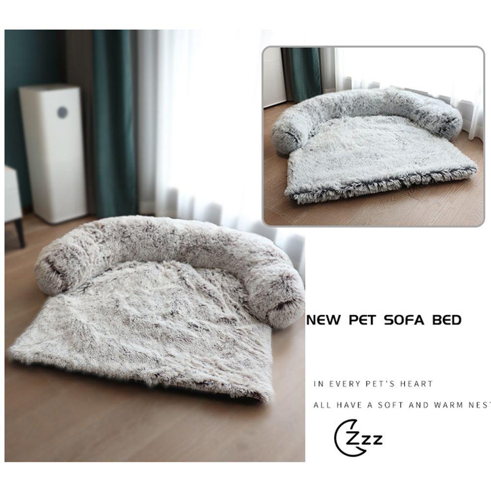 Vỏ Bọc Nệm Ghế Sofa Mùa Đông Bằng Vải Bông Ấm Áp Có Thể Tháo Gỡ Cho Thú Cưng Zaijie