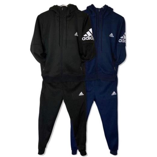Bộ Nỉ Nam Nữ Cao Cấp Adidas - Bộ Quần Áo Thu Đông Mũ 🔥