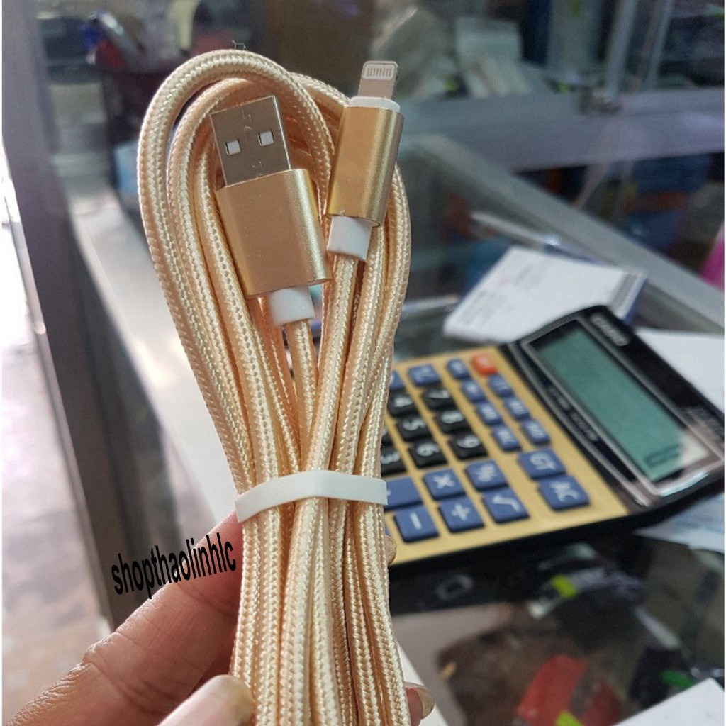 Dây Cáp Sạc Dây Dù dài 3m,2m và 1m Cho Phụ Kiện Tai nghe Bluetooth tai nghe ko dây táos i12 Cáp Sạc IPPin đề phòng