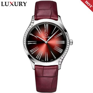 Đồng hồ Nữ LUXURY OME - Dây Da Thật Cao Cấp
