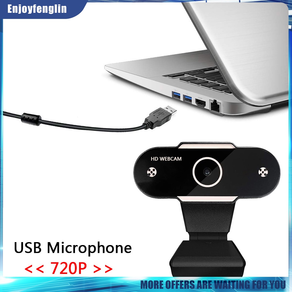 Webcam 720P HD USB 2.0 có micro hỗ trợ phát sóng trực tuyến cho máy tính | BigBuy360 - bigbuy360.vn