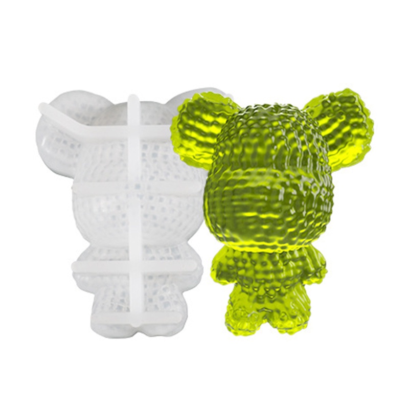 Khuôn Silicone Làm Đồ Trang Sức Hình Gấu Đáng Yêu DIY