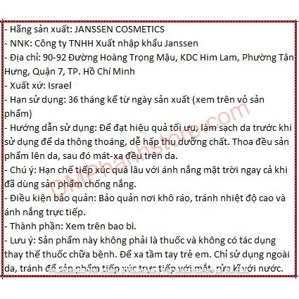 J05 - Tinh chất dưỡng ẩm, cấp ẩm cho da khô - Janssen Cosmetics Hyaluron Fluid