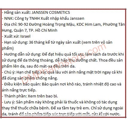 J04 - Tinh chất xử lý mụn - Janssen Cosmetics Normalizing Skin Fluid